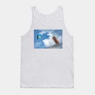 Bahamian Flag and Cannon Atop Fort Fincastle Tank Top